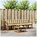 Set di divani da esterno con cuscino 5 pcs Naturale e Beige - Foto miniatura 2