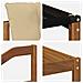 Set di divani da esterno con cuscino 5 pcs Naturale e Beige - Foto miniatura 7
