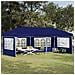 Tenda per feste a pop-up 575 x 289 x 245 cm Blu - Foto miniatura 2
