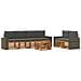 Set di divani da esterno con cuscino 7 pcs Naturale e Antracite - Foto miniatura 1
