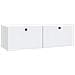 Mobile Porta TV da Muro 98 x 31 x 30 cm Bianco - Foto miniatura 1