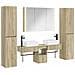 Set di mobili per il bagno 6 pcs Rovere Sonoma - Foto miniatura 1