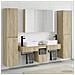 Set di mobili per il bagno 6 pcs Rovere Sonoma - Foto miniatura 4