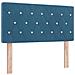 Letto con Contenitore Blu Scuro 100 x 200 cm Velluto - Foto miniatura 4