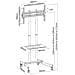 Supporto per Tv 37-70" con Ruote e Ripiano - Foto miniatura 2