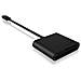 ICY BOX Lettore di schede SD con USB-C, USB 3.0, per SD, Micro SD o CF, Cavo Integrato, Alluminio, Nero - Foto miniatura 2
