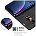 Custodia Compatibile Con Apple Iphone 11 Pro (xi Pro) In Nero Di Notte - Coperchio Protettiva Con Chiusura Magnetica, Funzione Stand E Tasca Per Le Carte - Foto miniatura 3