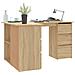 Scrivania Angolo Rovere Sonoma 145x100x76 cm Legno Multistrato - Foto miniatura 5