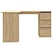 Scrivania Angolo Rovere Sonoma 145x100x76 cm Legno Multistrato - Foto miniatura 7