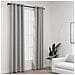 Tende Oscuranti Effetto Lino Con Occhielli 2pz 140x225cm Grigio - Foto miniatura 1