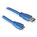 Micro USB 3.0 - 2M, USB A, 2m, Blu - Foto miniatura 1