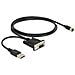 62875 M8 RS-232 / USB A Nero cavo di interfaccia e adattatore - Foto miniatura 1