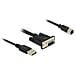 62875 M8 RS-232 / USB A Nero cavo di interfaccia e adattatore - Foto miniatura 2