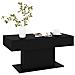 Tavolino da Salotto Nero 96x50x45 cm in Legno Multistrato - Foto miniatura 3