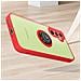 Cover Per Samsung Galaxy A34 5g Bimateria Anello Metallico Supporto Bordo Rosso - Foto miniatura 5