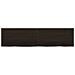 Ripiano Marrone Scuro 200x50x (2-4) cm Massello Rovere Trattato - Foto miniatura 4