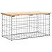 Panca Giardino Design Gabbione 83x44x42 cm Legno Massello Pino - Foto miniatura 2