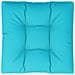 Cuscino Per Pallet Turchese 70x70x12 Cm Tessuto - Foto miniatura 2