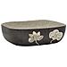 Lavabo Appoggio Grigio Nero Rettangolare 48x37,5x13,5 Ceramica - Foto miniatura 2