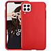 Cover Per Iphone 12 Pro Max Premium Silicone Microfibra, Rosso - Foto miniatura 1