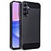 Custodia B-case Tpu Silicone Cover Case Per Samsung Galaxy A55 5g A556 Carbon Metal Black - Foto miniatura 1