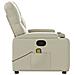 Poltrona Da Massaggiante Reclinabile Crema Similpelle - Foto miniatura 7