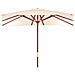 Ombrellone Per Esterno In Legno Nijatoo Rettangolare Beige 300x400cm Sun Top Garden Deluxe Collection - Foto miniatura 1