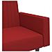 Divano Letto A 2 Posti Rosso Vino In Velluto - Foto miniatura 7