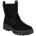 Black Casual Closed Ladies Mid Height Boots Stivaletti Pelle Scamosciata /nabuk Scarpe Donna Nero Eu 40, X8250-00 - Foto miniatura 1
