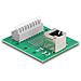 RJ45 femmina per morsettiera con pulsante per guida DIN angolata - Foto miniatura 1