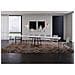 Tavolo allungabile 90x130/390 cm Abbraccio bianco frassino gambe antracite - Foto miniatura 4