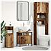 Mobile Lavabo Bagno Legno Antico 60x30x60 cm Legno Multistrato - Foto miniatura 1