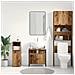 Mobile Lavabo Bagno Legno Antico 60x30x60 cm Legno Multistrato - Foto miniatura 7