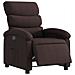 Poltrona Elettrica Reclinabile Marrone Scuro In Tessuto - Foto miniatura 3