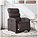 Poltrona Elettrica Reclinabile Marrone Scuro In Tessuto - Foto miniatura 1