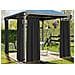 Tenda Gazebo 160x270 Per Esterno Passanti Con Bottoni Springfield Springfield Antracite - Foto miniatura 1