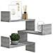 Scaffale Parete Angolo Grigio Sonoma 40x40x50cm Multistrato - Foto miniatura 5