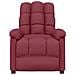 Poltrona Massaggiante Elettrica Rosso Vino in Tessuto - Foto miniatura 3