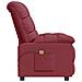 Poltrona Massaggiante Elettrica Rosso Vino in Tessuto - Foto miniatura 4