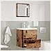 Armadio da Bagno Legno Invecchiato MDF con Impiallacciatura in Legno - Foto miniatura 2