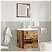 Armadio da Bagno Legno Invecchiato MDF con Impiallacciatura in Legno - Foto miniatura 4