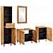 Set di mobili per il bagno 4 pcs Marrone 38 x 33 x 160 cm - Foto miniatura 2
