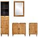 Set di mobili per il bagno 4 pcs Marrone 38 x 33 x 160 cm - Foto miniatura 7