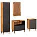 Set di mobili per il bagno 4 pcs Marrone 38 x 33 x 160 cm - Foto miniatura 8