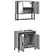 Set Mobili da Bagno 2 pz Grigio Sonoma in Legno Multistrato - Foto miniatura 6