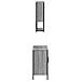 Set Mobili da Bagno 2 pz Grigio Sonoma in Legno Multistrato - Foto miniatura 7