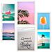 Set Di 6 Stampe Pittura Decorativa Estiva, Colori Vivaci Della Spiaggia Incorniciati Con Illustrazioni Di Design Per Decorare Le Pareti A3 & A4 Cornice Bianca - Foto miniatura 1