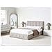 Letto Contenitore Ciniglia Quiberon 160 X 200 Cm Beige - Foto miniatura 1