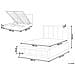 Letto Contenitore Ciniglia Quiberon 160 X 200 Cm Beige - Foto miniatura 8