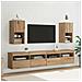 Mobiletti TV a parete 2 pcs Rovere artigianale - Foto miniatura 2
